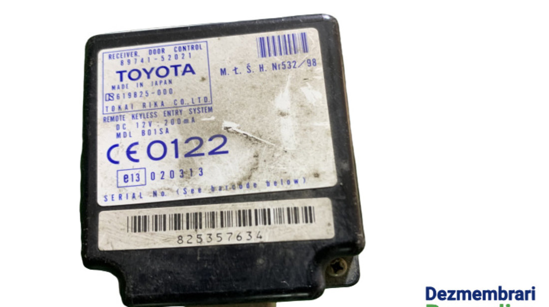 Modul inchidere centralizata Cod: 619825-000 Toyota Yaris P1 [1999 - 2003] Hatchback 3-usi 1.5 MT (106 hp) (SCP1_ NLP1_ NCP1_)