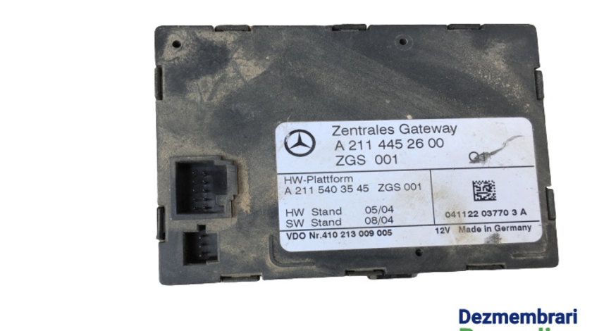 Modul inchidere centralizata Cod: A2114452600 Mercedes-Benz E-Class W211/S211 [2002 - 2006] Sedan 4-usi 320 CDI 5G-Tronic (204 hp) E320 cdi Avantgarde