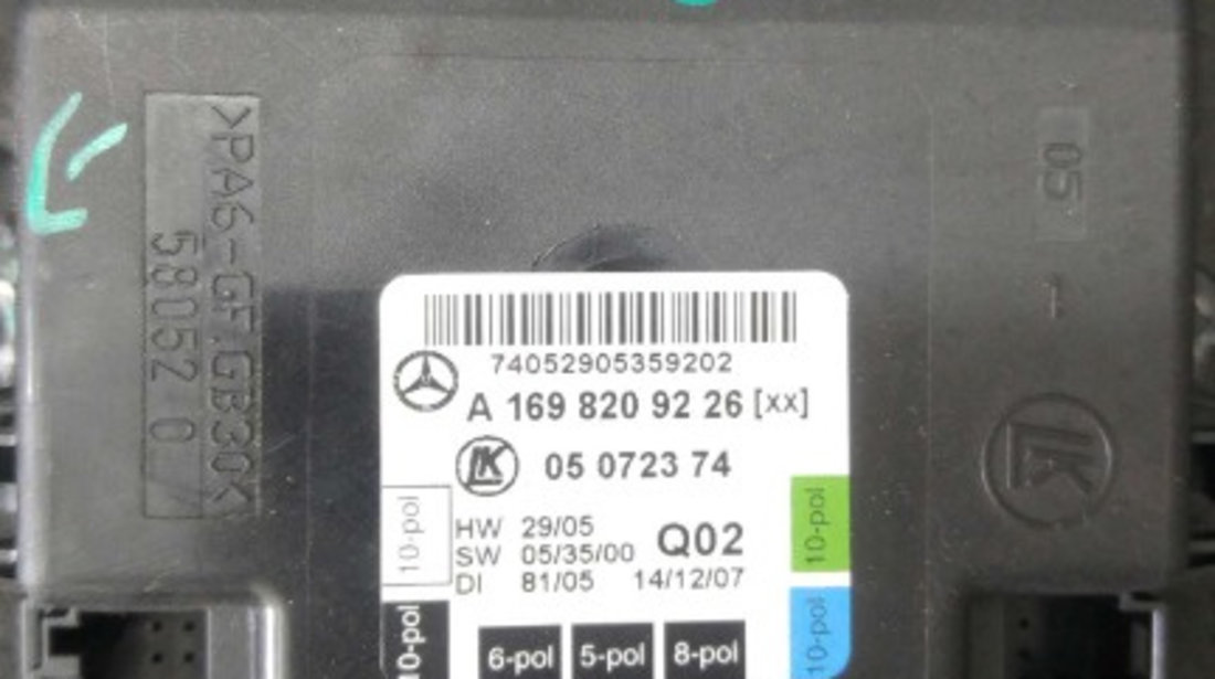 Modul inchidere centralizata dreapta spate mercedes b class w245 a1698209226 05072374