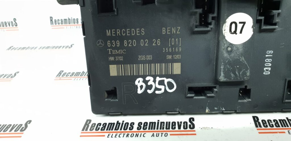 Modul inchidere centralizata TEMIC MERCEDES-BENZ VITO 639 820 02 26 / 6398200226 / 356169639 820 02 26 / 6398200226 / 356169