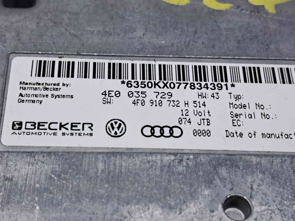 Modul interfata MMI Audi A6 Avant (4F5, C6) [Fabr 2005-2010] 4E0035729 / 4F0910732H