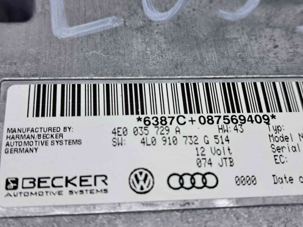 Modul interfata MMI Audi Q7 (4LB) [ Fabr 2006-2014] 4E0035729A