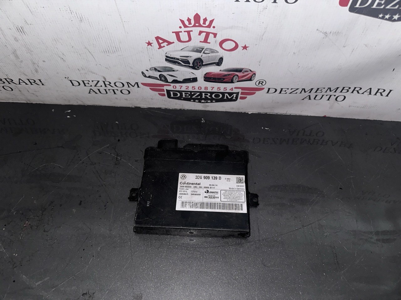 Modul Keyless 3D0909139D Porsche Cayenne (9PA) Turbo S 4.8 540 cai