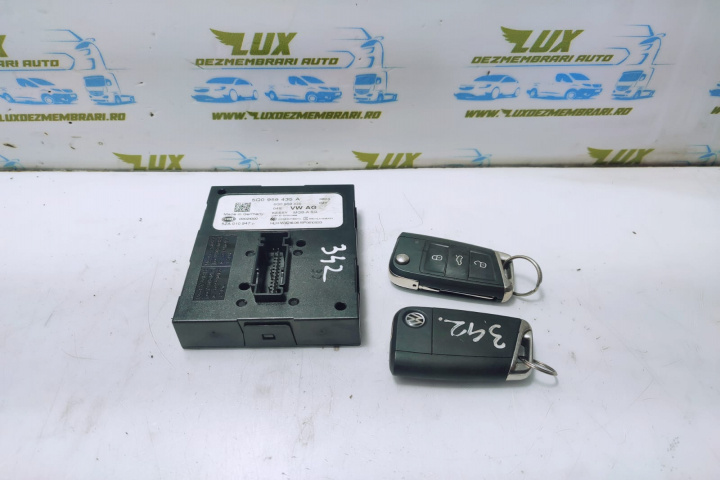 Modul keyless cu cheie 5q0959435a Skoda Octavia 3 [2013 - 2017]