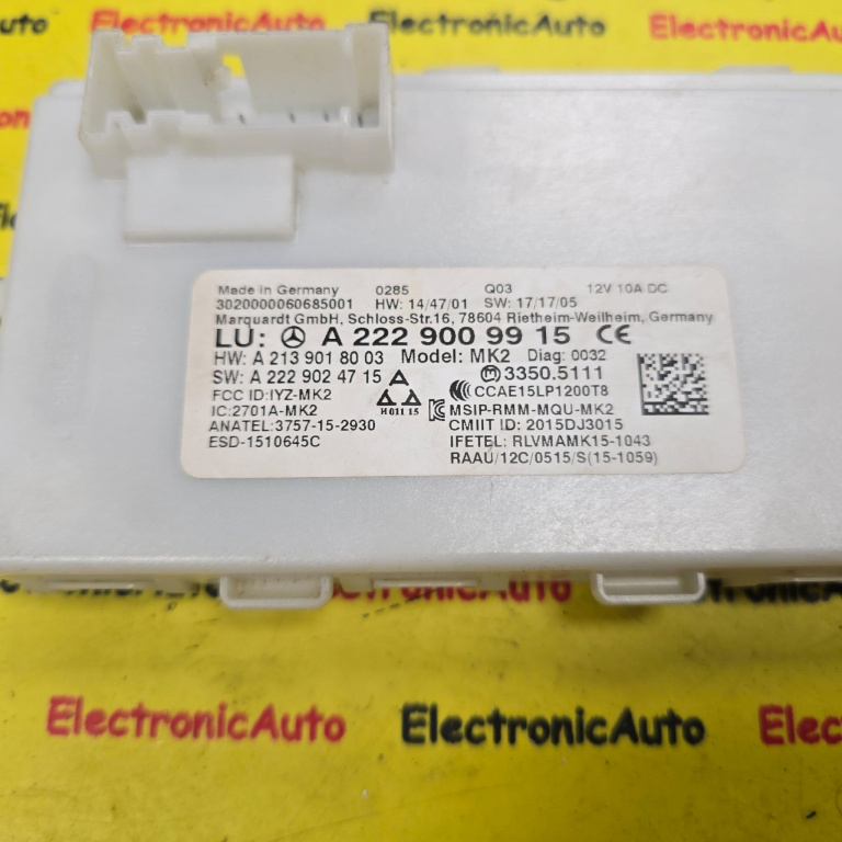 MODUL KEYLESS ENTRY MERCEDES GLC 2.0CDI, A2229009915, A2139018003,