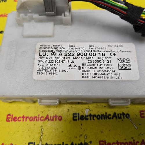 MODUL KEYLESS ENTRY MERCEDES GLC, GLE, A2229000016, A2139018103,