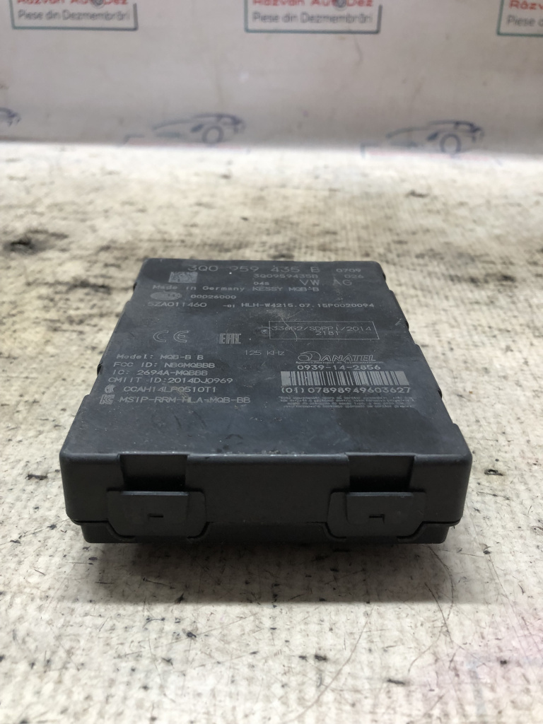 Modul keyless Volkswagen Passat B8 2015, 3Q0959435B
