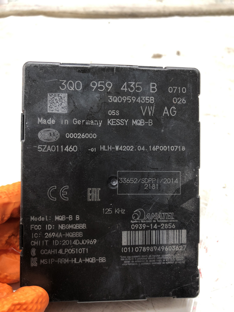 Modul keyless Volkswagen Passat B8 - Motorina 2016, 3Q0959435B