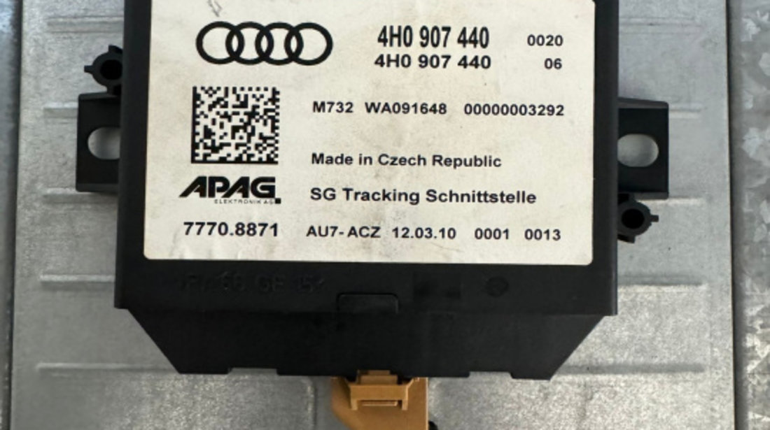 Modul localizare GPS Audi 4H0907440 4H0907440 Audi A8 D4/4H [2010 - 2014] Sedan 4.2 TDI quattro tiptronic (350 hp)