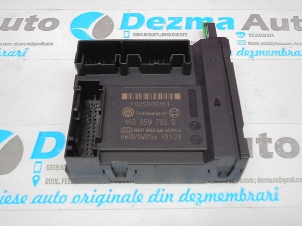 Modul motoras macara stanga fata, 1K0959792D, Seat Toledo 3 (5P2) (id:158274)