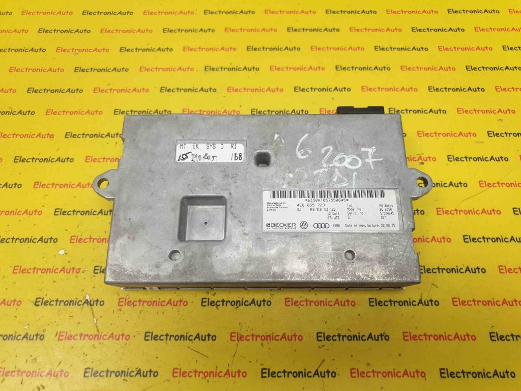 Modul Multimedia Audi A6 S6 C6, 4E0035729, 4F0910731120, 074JTB, BECKER