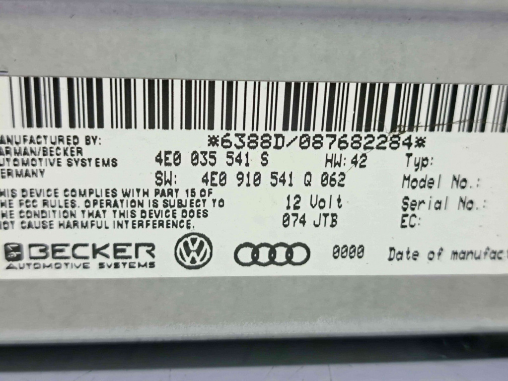 Modul multimedia Audi Q7 (4LB) [ Fabr 2006-2014] 4E0035541S 4E0910541Q