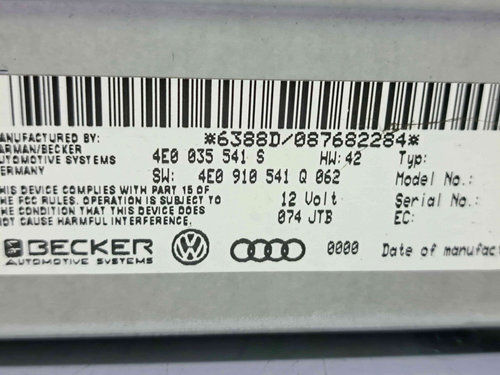 Modul multimedia Audi Q7 (4LB) [ Fabr 2006-2014] 4E0035541S 4E0910541Q