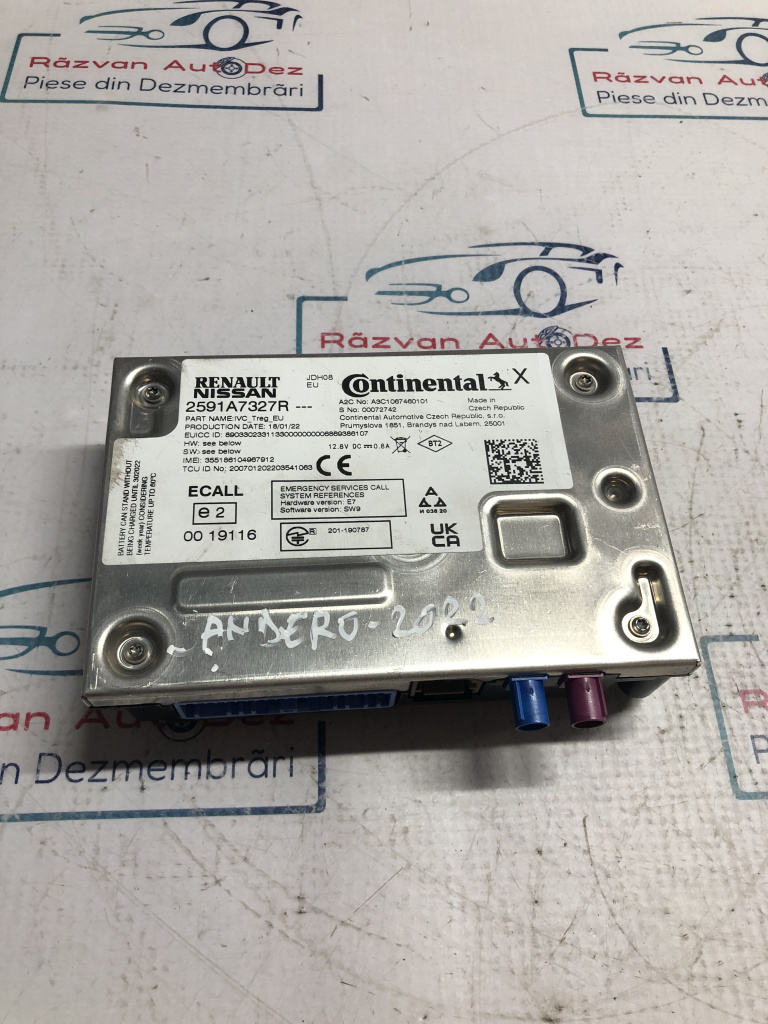 Modul navigatie Dacia Sandero 3 2022, 2591A7327R