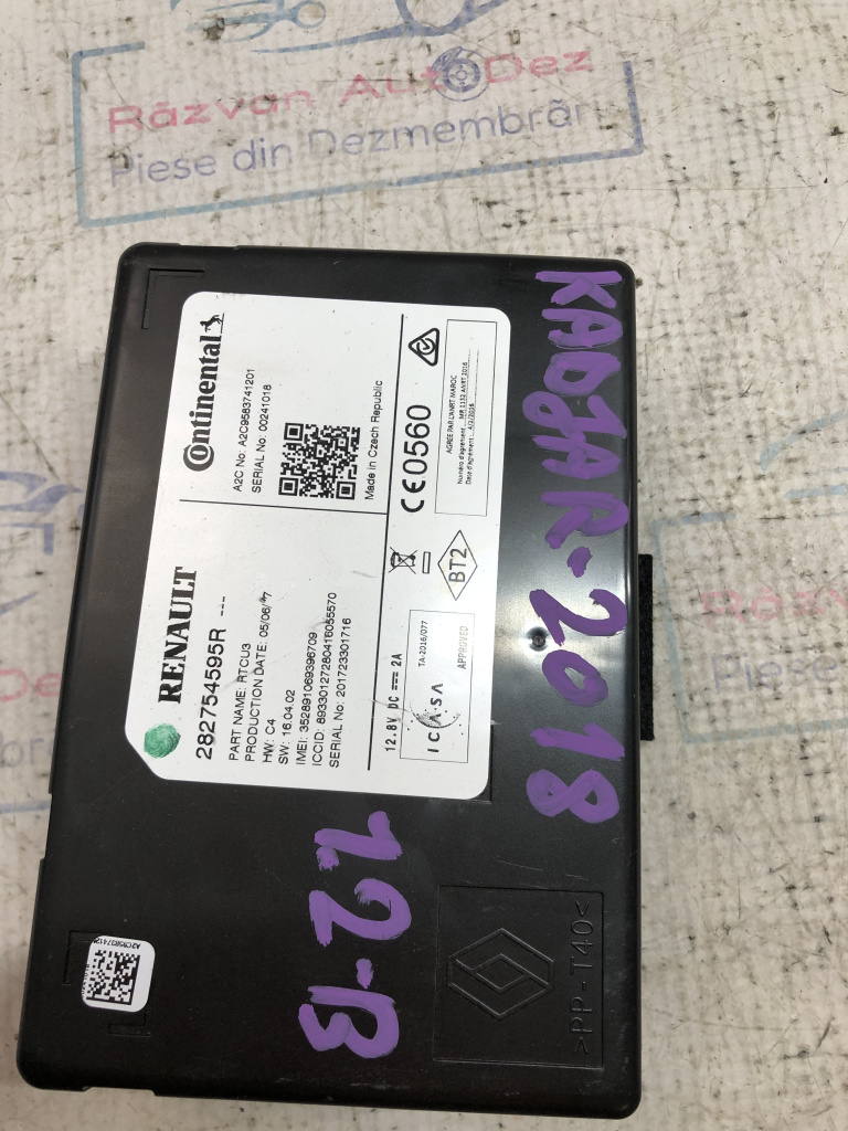 Modul navigatie Renault Kadjar 2018, 282754595R