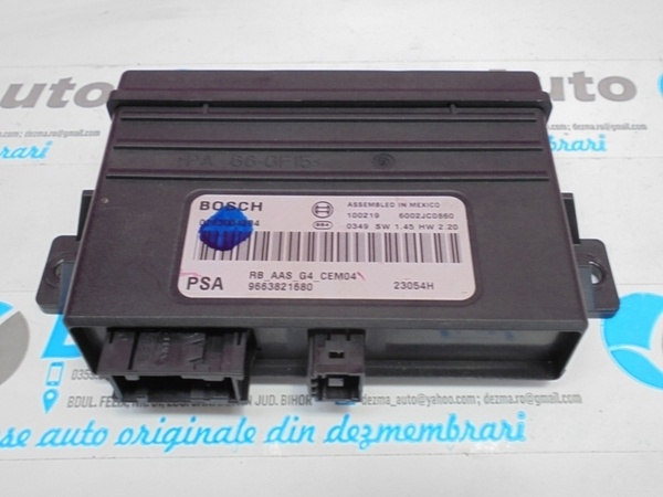 Modul parcare 9662821680, Citroen C4 Picasso (UD_) (id:130596)
