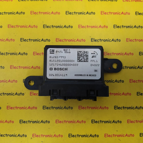 Modul Parcare Opel Insignia, 84219811, 0263014119