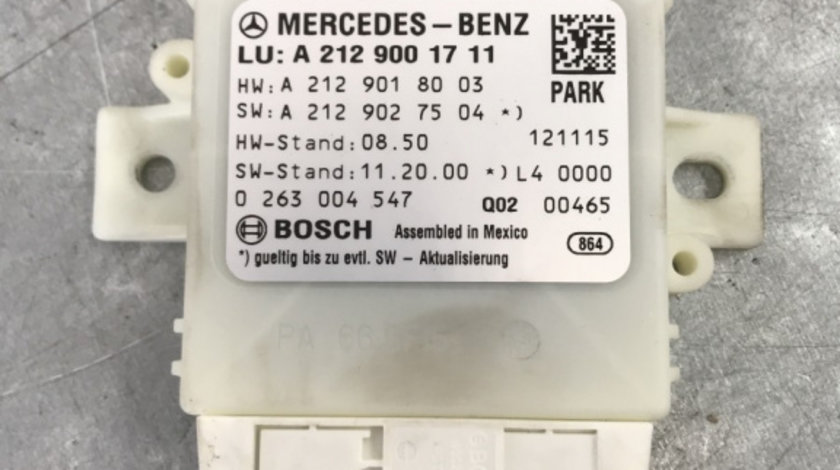 Modul parktronic Mercedes-Benz E220 W212 CDI 7G-Tronic Plus, 170cp sedan 2012 (A2129001711)