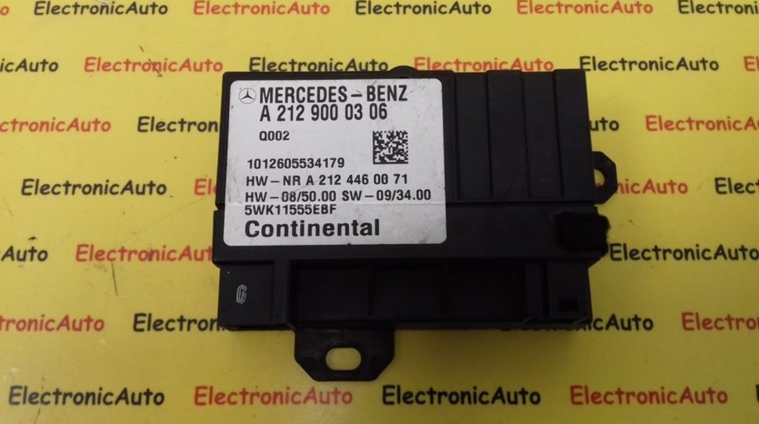 Modul Pompa Combustibil Mercedes E Class, W212, A2129000306