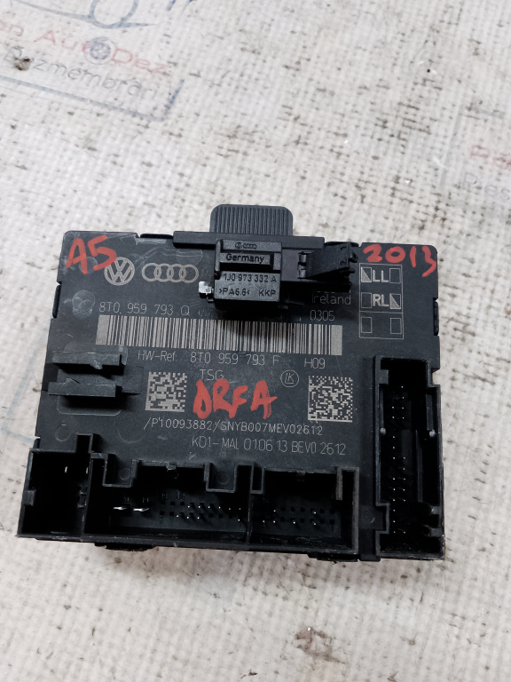 Modul Portiera Dreapta Fata Audi A5 2013, 8T0959793F