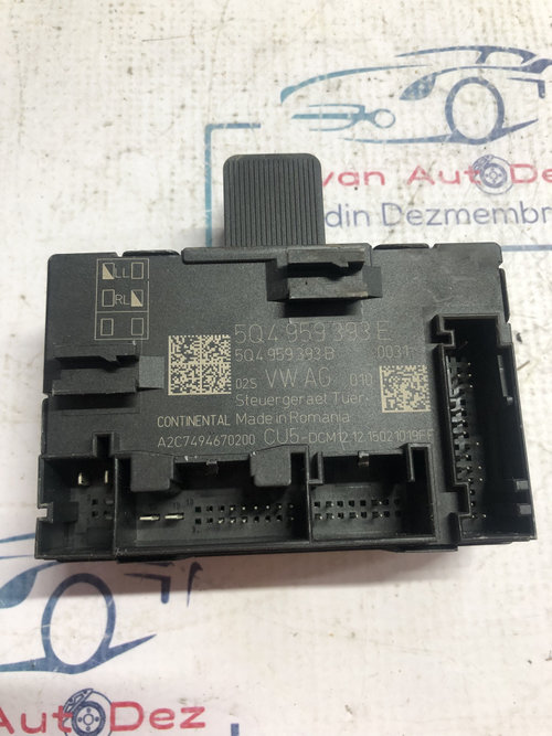 Modul Portiera Dreapta Fata Skoda Octavia 3 2015, 5Q4959393E