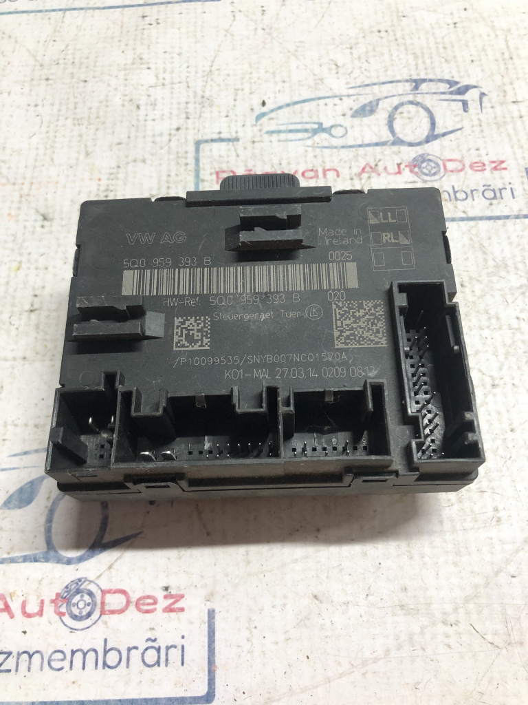 Modul Portiera Dreapta Fata Volkswagen Golf 7 2012, 5Q0959393B