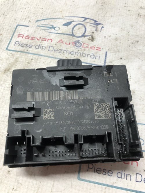 Modul Portiera Dreapta Fata Volkswagen Passat B8 1.6 2016, 5Q0959593E