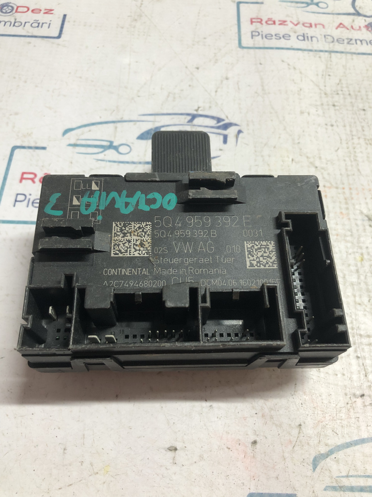 Modul Portiera Stanga Fata Skoda Octavia 3 2013, 5Q4959392E