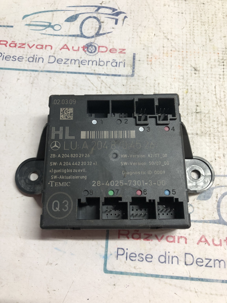 Modul Portiera Stanga Spate Mercedes C-Class W204 2009, A2048704526