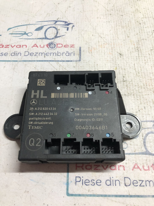 Modul Portiera Stanga Spate Mercedes E-Class 2010, A2128203985