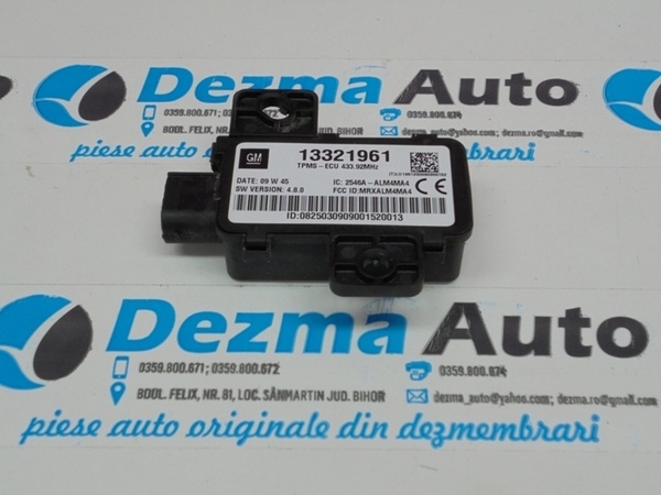 Modul presiune anvelopa, GM13321961, Opel Insignia, 2.0cdti (id:145395)