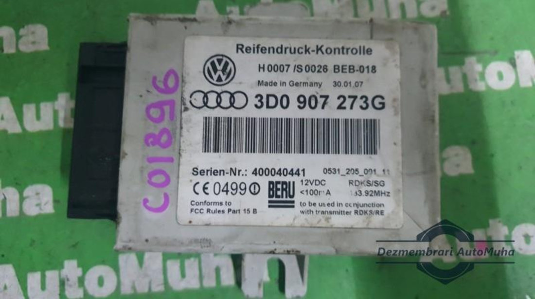 Modul presiune anvelope Audi A4 (2001-2004) [8E2, B6] 3d0907273g