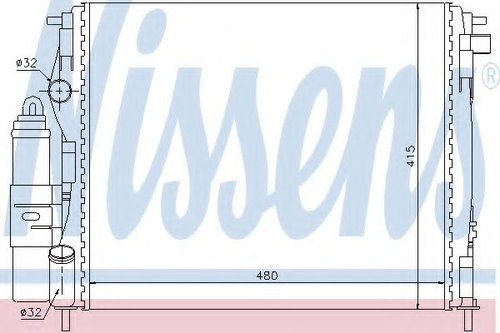 Modul racire RENAULT CLIO II (BB0/1/2, CB0/1/2) (1998 - 2005) NISSENS 63773 piesa NOUA