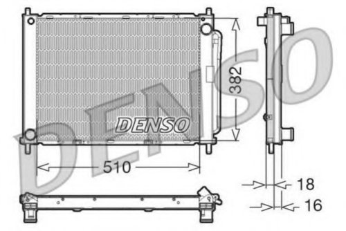 Modul racire RENAULT MODUS / GRAND MODUS (F/JP0) (2004 - 2016) DENSO DRM23100 piesa NOUA