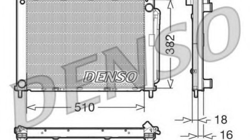 Modul racire RENAULT MODUS / GRAND MODUS (F/JP0) (2004 - 2016) DENSO DRM23100 piesa NOUA