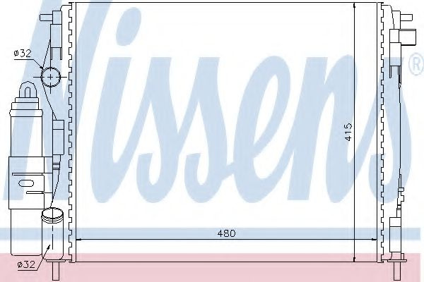 Modul racire RENAULT SYMBOL I (LB0/1/2) (1998 - 2008) NISSENS 63773 piesa NOUA