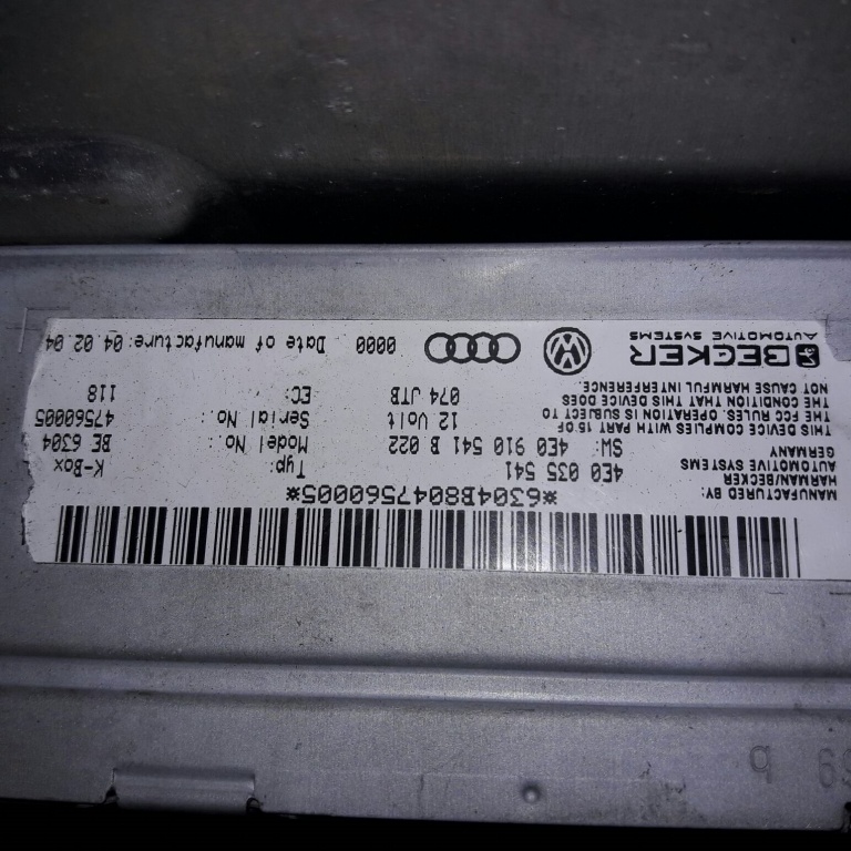 Modul Radio Audi A6 A8 4E0 035 541 2002 2009