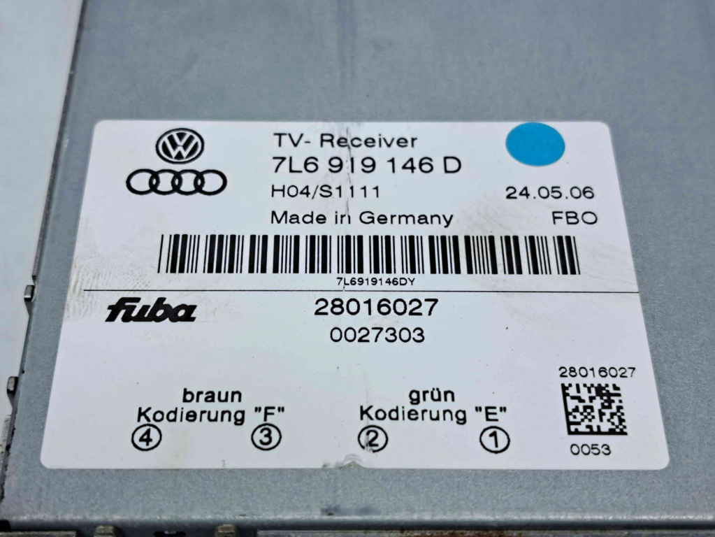 Modul receptor TV Volkswagen Touareg (7LA, 7L6) [Fabr 2003-2010] 7L6919146D