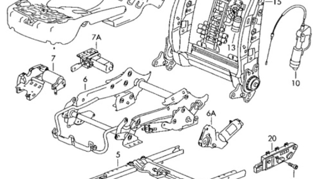 Modul reglaj scaun electric 4E0959760 Audi A8 D3 3.0 TDI 2004 ASB OEM 4E0959760