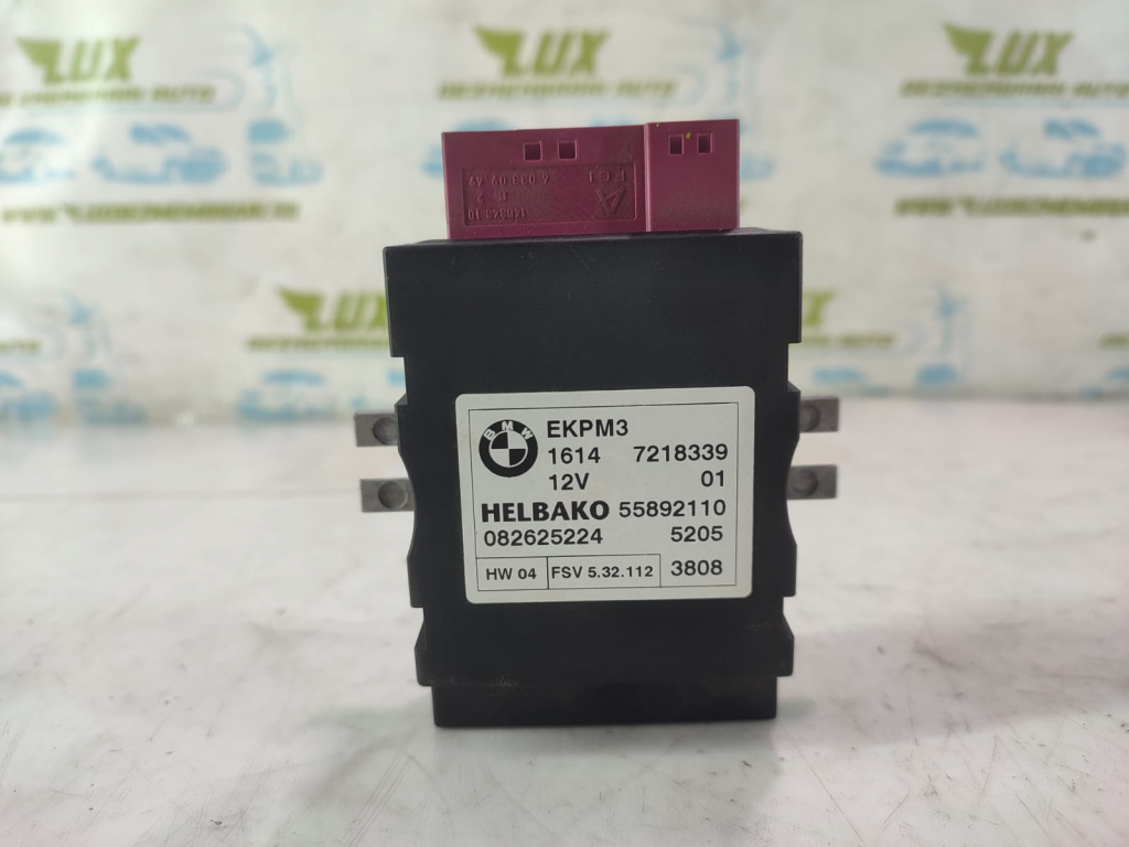 Modul releu combustibil 7218339 BMW Seria 3 E90 [facelift] [2008 - 2013] 2.0 d N47D20C xDrive