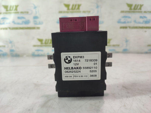 Modul releu combustibil 7218339 BMW Seria 3 E90 [facelift] [2008 - 2013] 2.0 d N47D20C xDrive