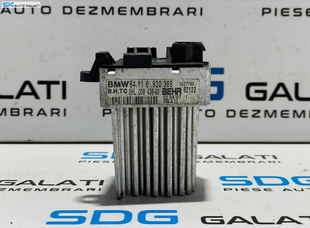 Modul Releu Rezistenta Motoras Ventilator Aeroterma Bord BMW X3 E83 2003 - 2010 Cod 64.11 6920365 6 920 365 [L3355]