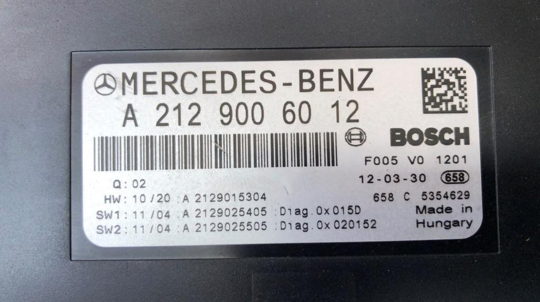 Modul SAM fata Mercedes E Class w212 cod A2129006012