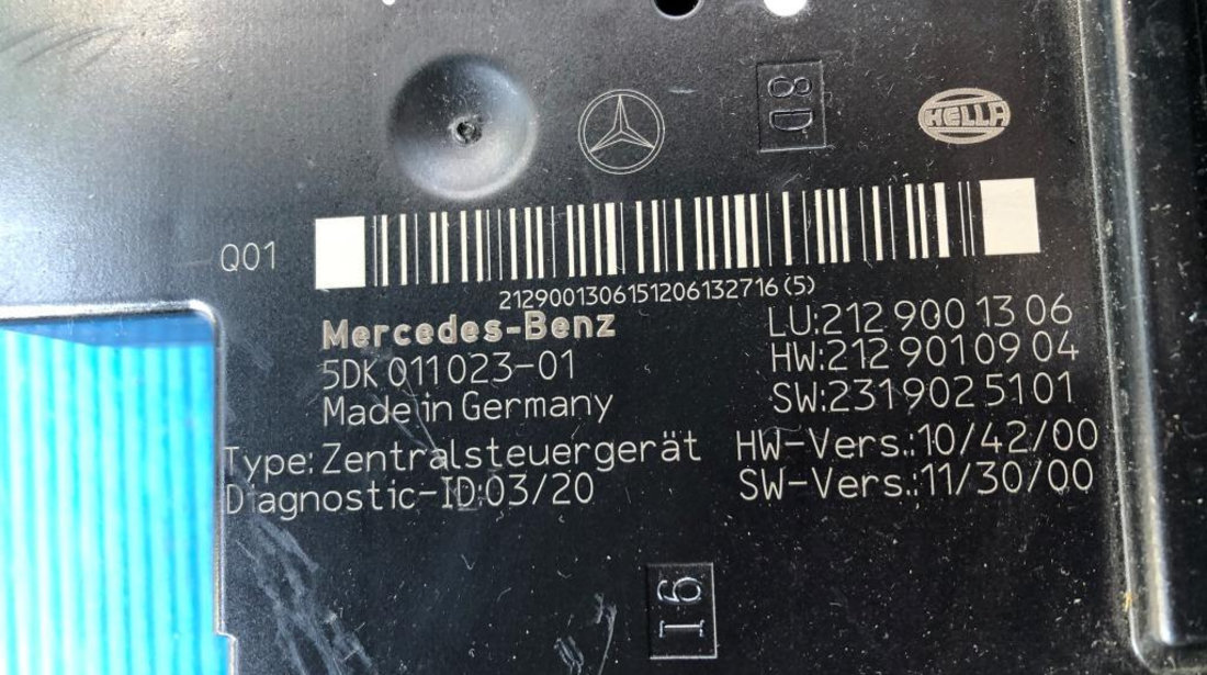 Modul SAM spate Mercedes E Class w212 cod 2129001306