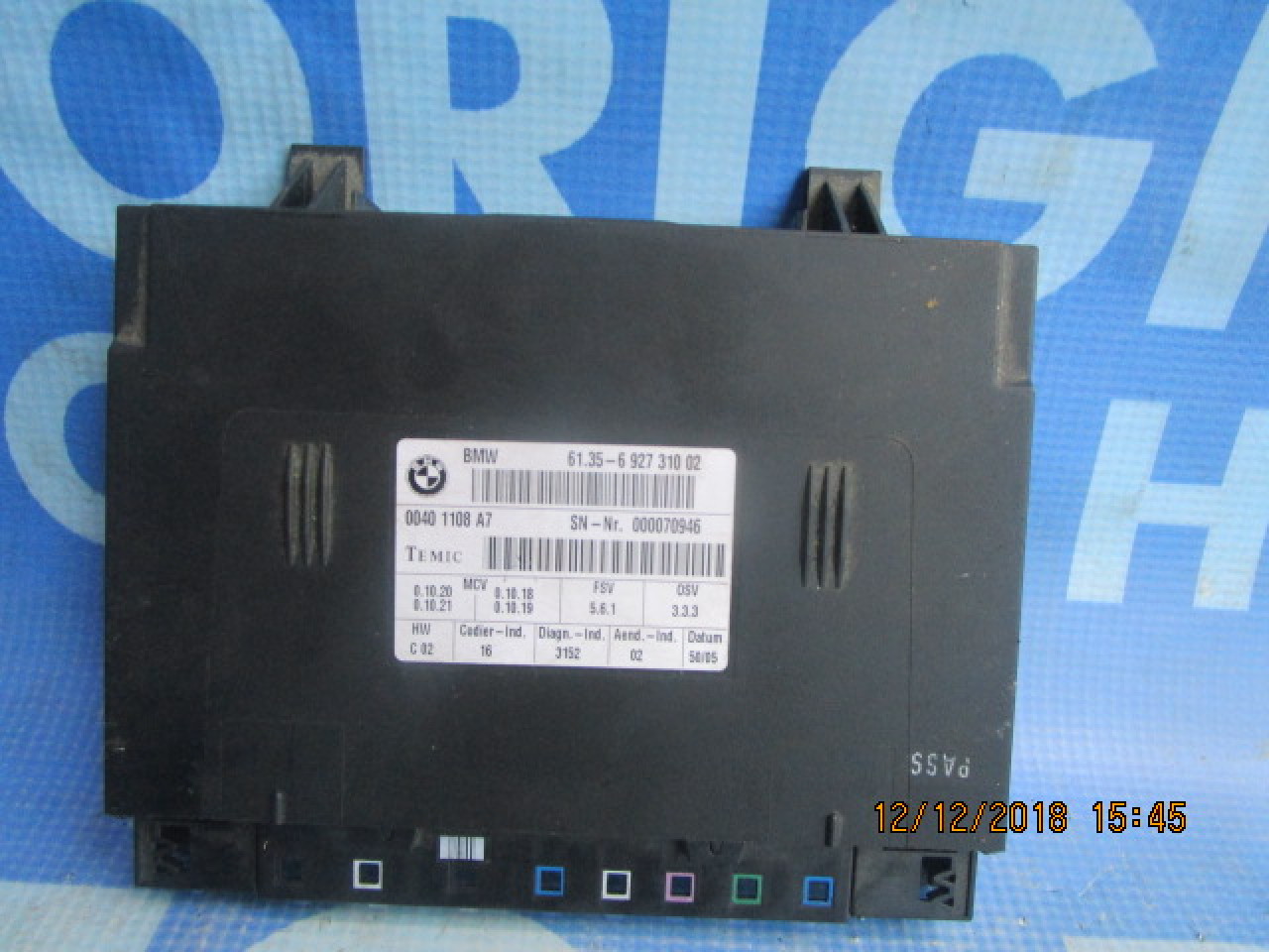 Modul scaun BMW E60 ;61.35-6 927 310 02