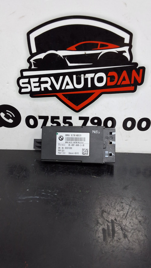 Modul scaun BMW X3 (2010-2017) [F25] 2.0 Motorina 2012, 9216468 01