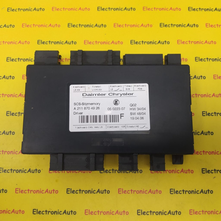 Modul Scaun Sofer Mercedes E-Class, A2118704926, 05022307,