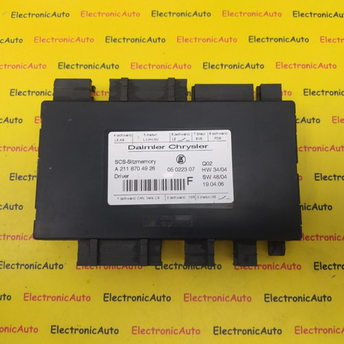 Modul Scaun Sofer Mercedes E-Class, A2118704926, 05022307,