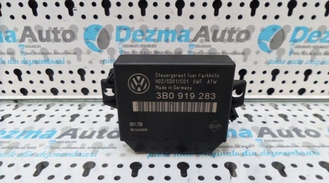 Modul senzor parcare, 3B0919283, Vw Passat (3B3), 1.9 tdi, (id:168954)