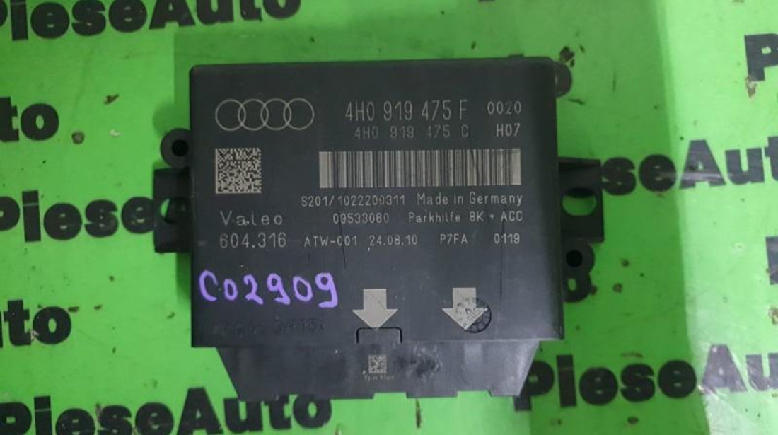Modul senzor parcare Audi A8 (2009->) [4H_] 4h0919475f